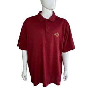 Rebecca Creek Distillery Men’s Wine Colored Performance Polo